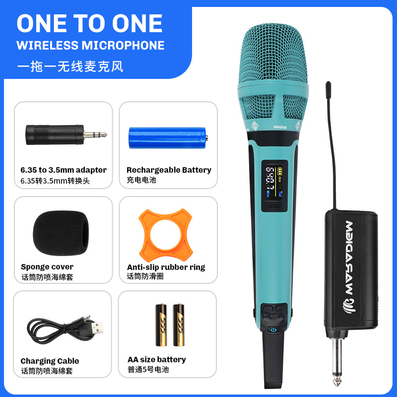 KK205 Wireless Microphone for Professional Stage, Home Singing, KTV Street Singing, Road Meeting, Celebrity Performance, Same Style Plug and Play
